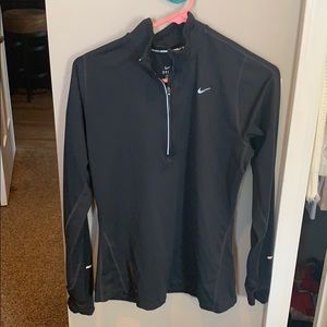 Black NIKE zip up pullover SIZE M